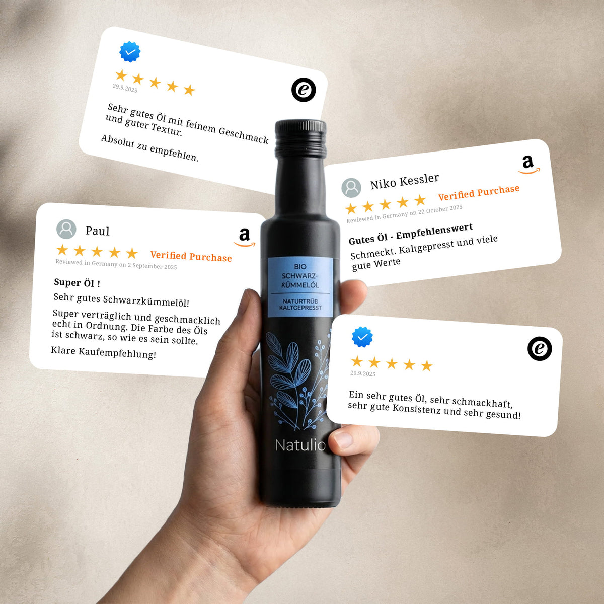 Bio Schwarzkümmelöl kaltgepresst