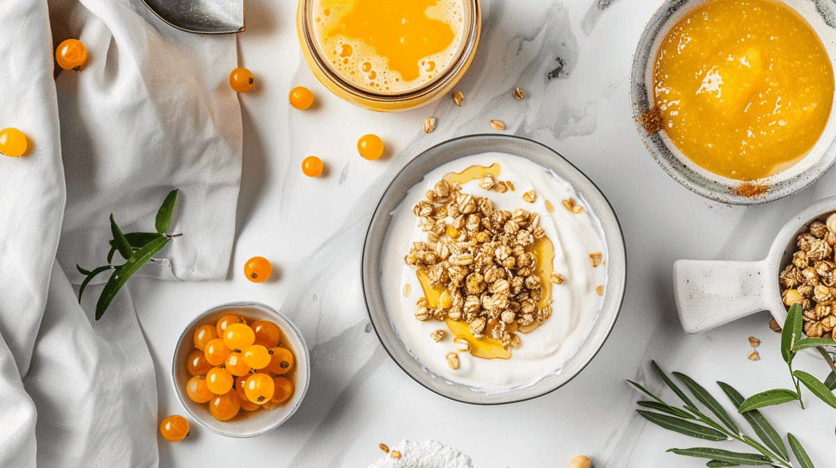 Sanddornöl im Müsli